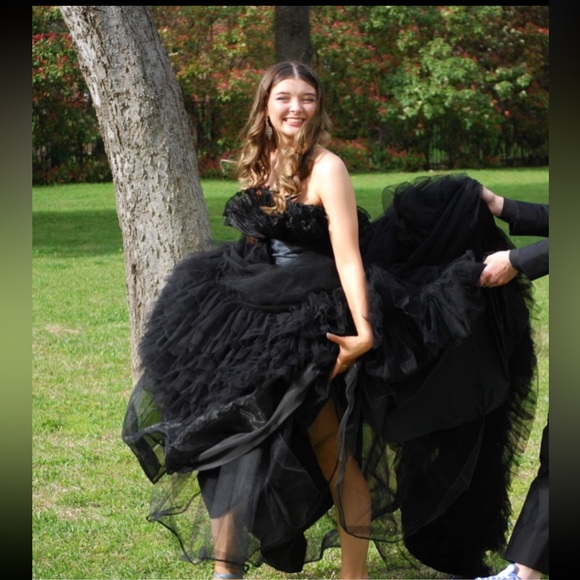 Sherri Hill Black Ballgown #55323 - Picture 6 of 11